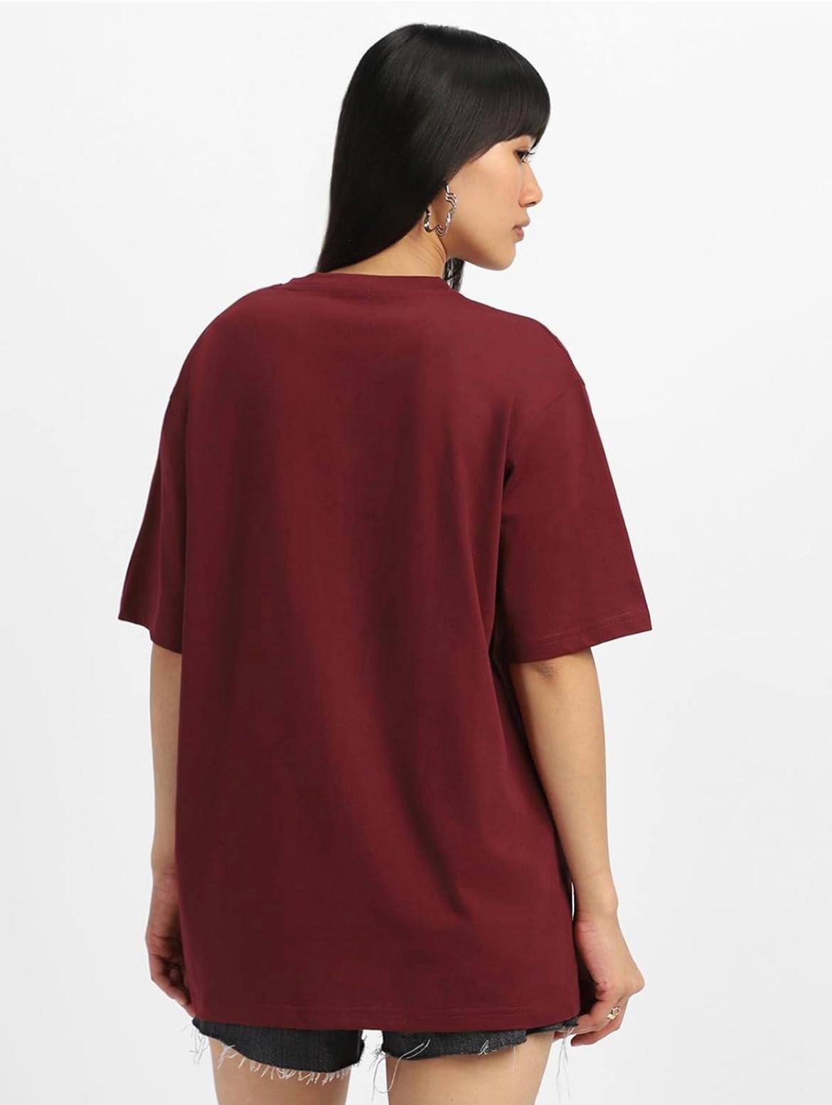 Marron Oversized T-shirt For Women