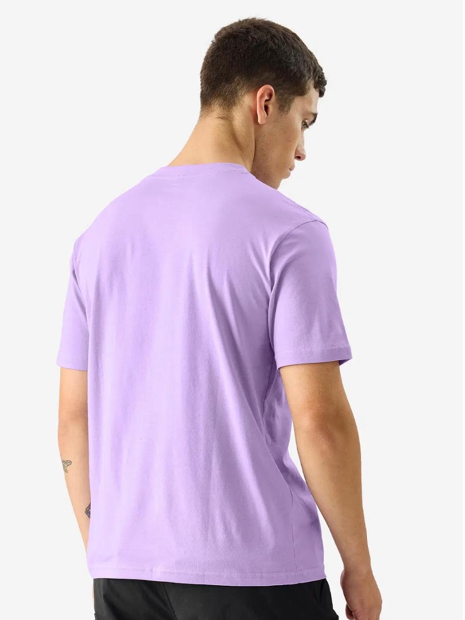 Lavender Regular Fit T-shirt For Men