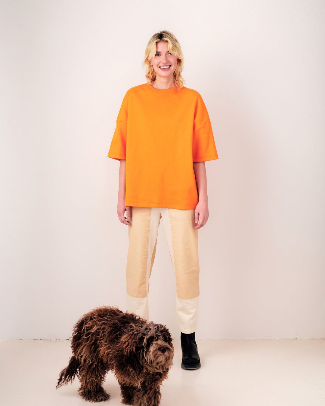 Orange Oversize T-shirt For Women
