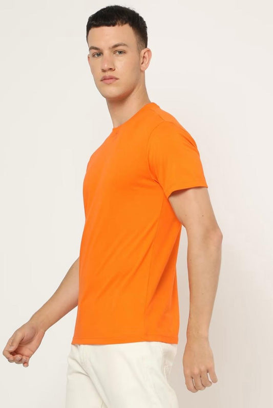 Orange Regular Fit T-shirt for men