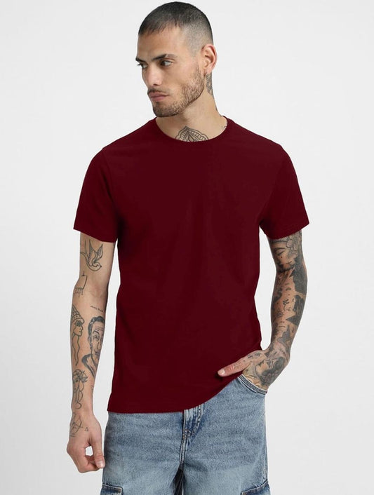 Marron Regular Fit T-shirt for men