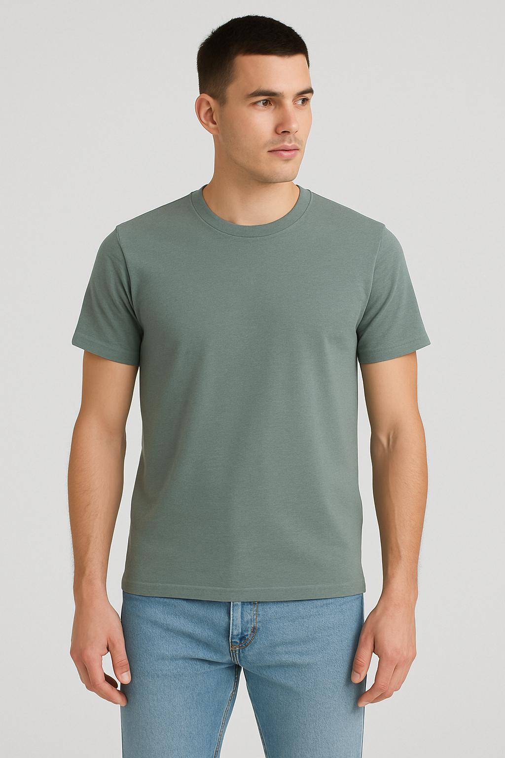 Gray Regular Fit T-shirt For Men